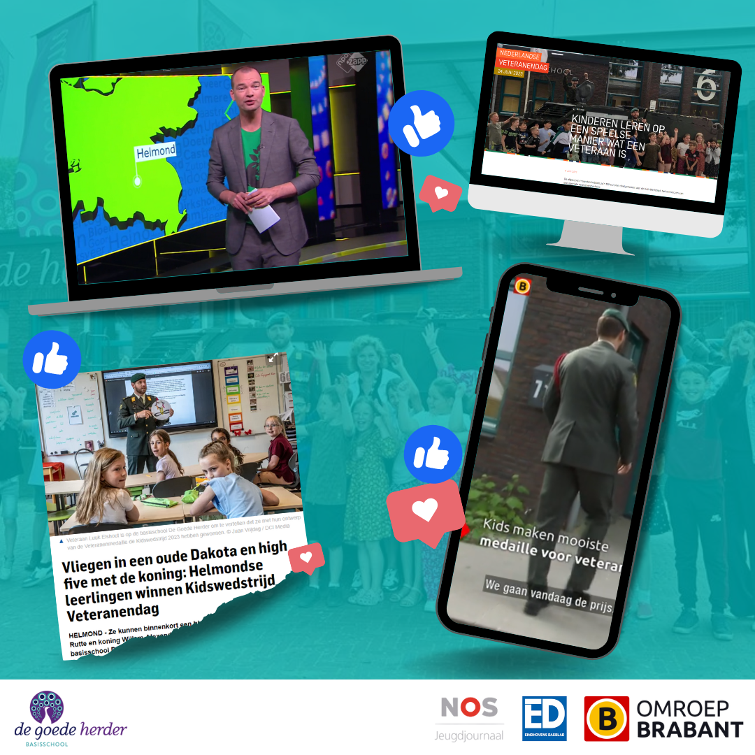 Kinderen bedenken een medaille voor veteranen